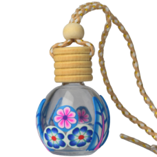 Sticlă decorativă pentru aromaterapie model rotund - Albastru